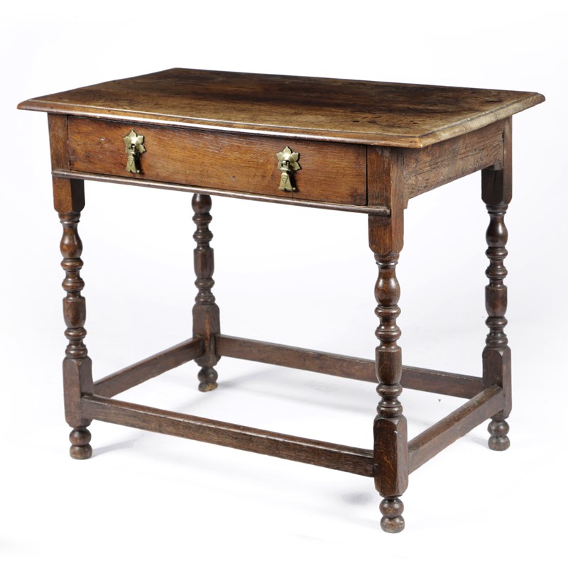 A william and mary oak side table | Woolley and Wallis