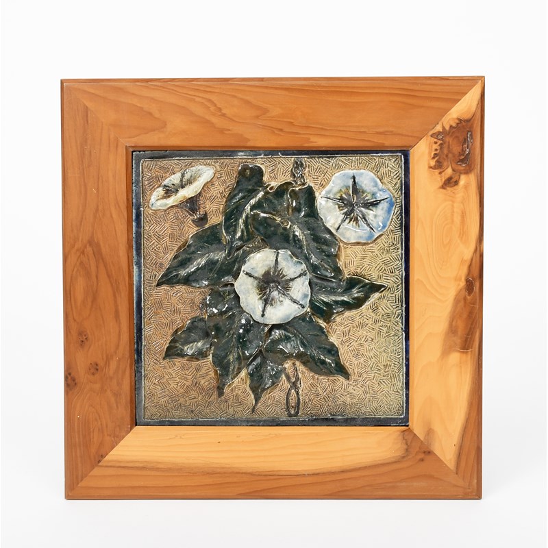 A Martin Brothers Stoneware Tile By Robert Wallace Martin Modelled In a-martin-brothers-stoneware-tile-by-robert-wallace-martin-modelled-in