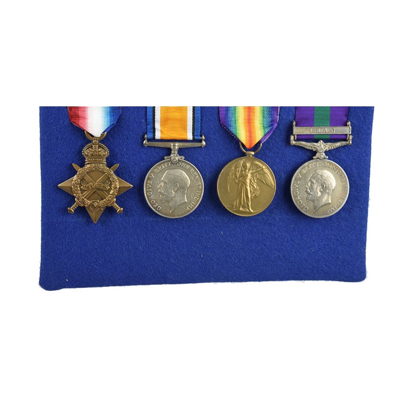 Four medal to private albert ernest turner, 18th battalion london ...