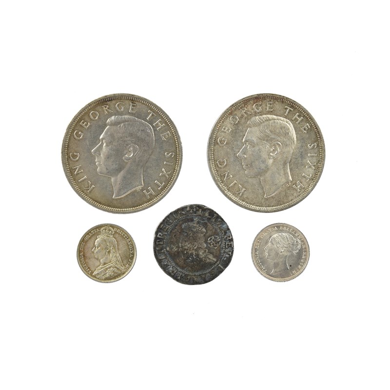 A Quantity Of British And International Coins, Including: Elizabeth I 