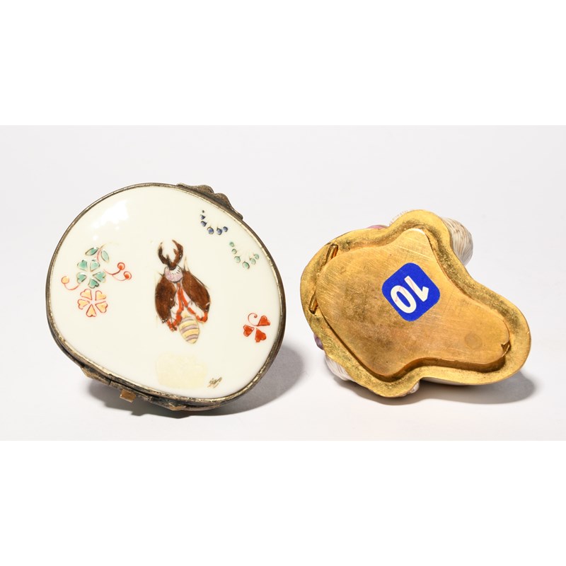A samson chantilly-style snuff box or bonbonniere, late 19th century ...