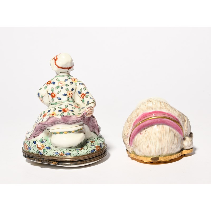A samson chantilly-style snuff box or bonbonniere, late 19th century ...