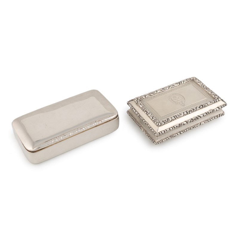 A william iv silver snuff box, | Woolley and Wallis