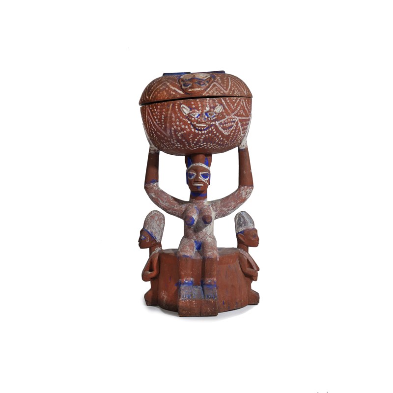 A yoruba shrine bowl arugba shango Woolley and Wallis
