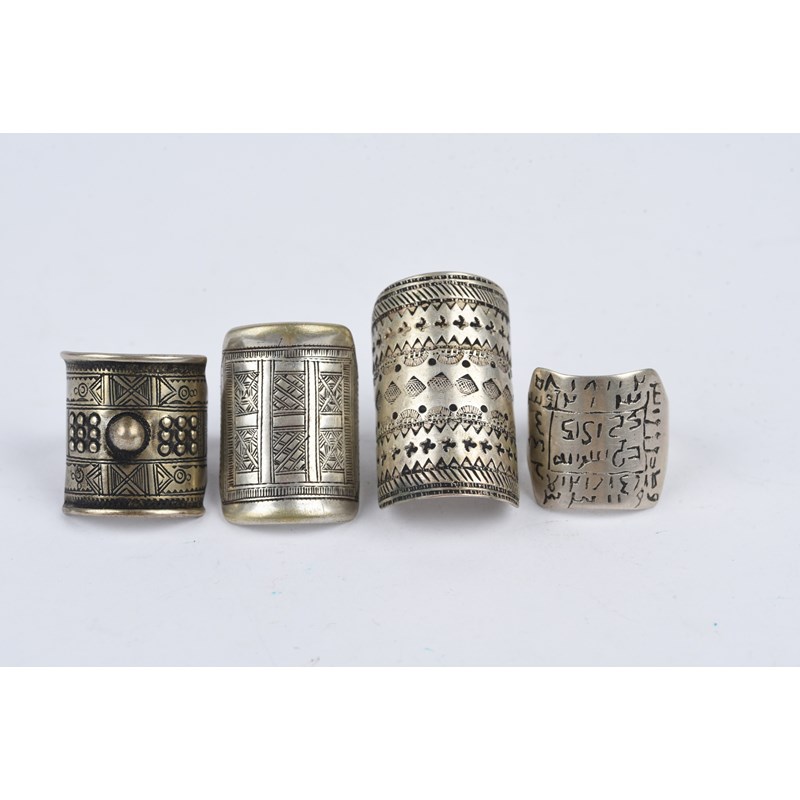 Twelve tuareg rings | Woolley and Wallis