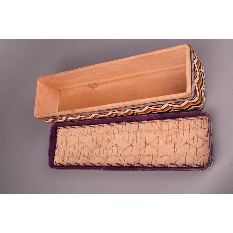 Micmac Box A micmac rectangular box and cover north america cedar | Woolley and Wallis