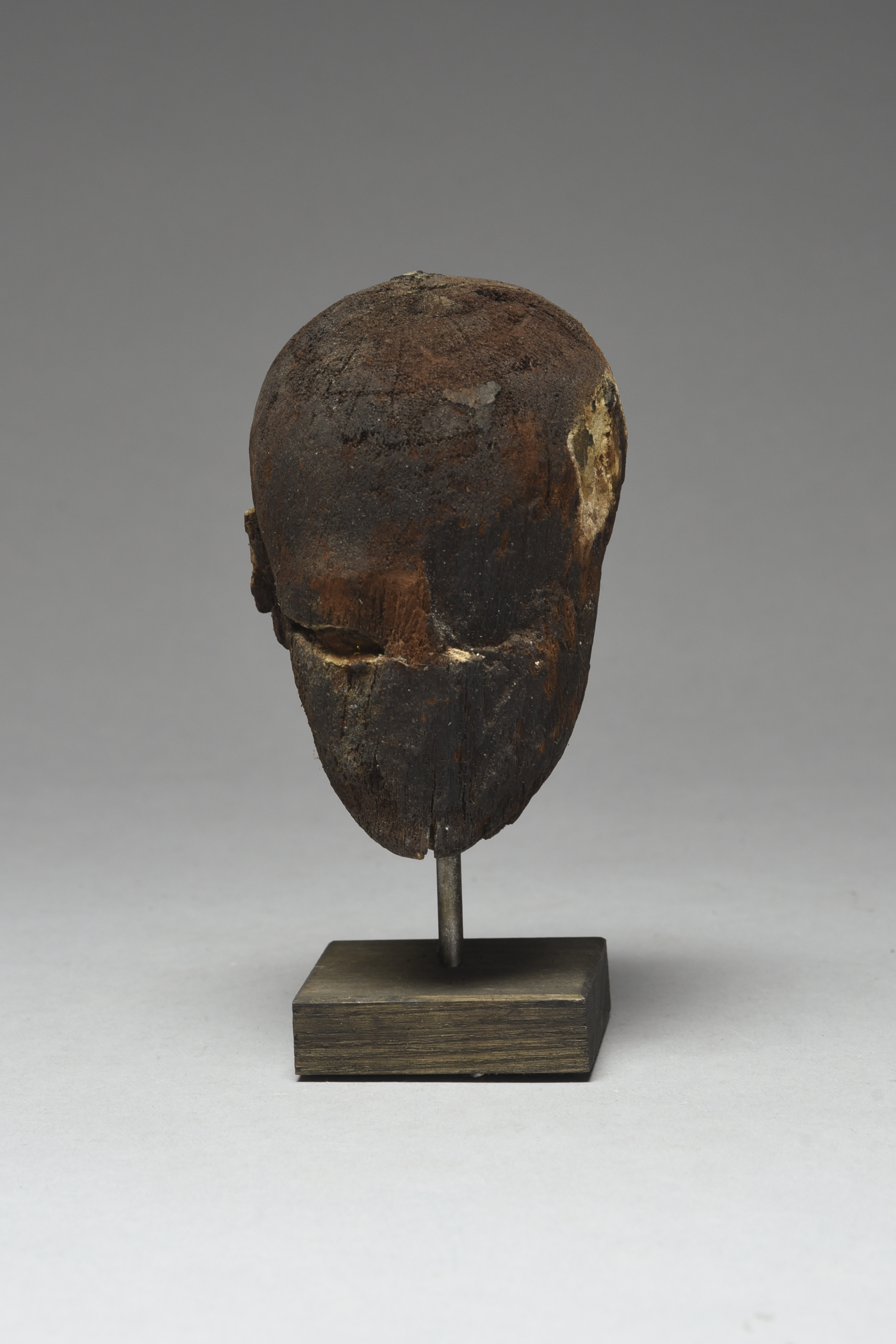 An Egyptian wood head